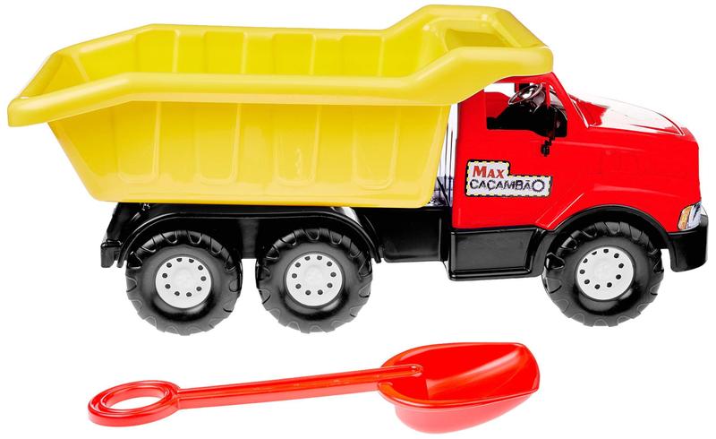 Caminhão Max Caçamba Basculante Grande 80cm C/ Pá - Tilin