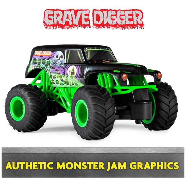 Imagem de Caminhão Monstro Controle Remoto 2.4GHz 1:24 - Grave Digger Oficial - 4+ Anos