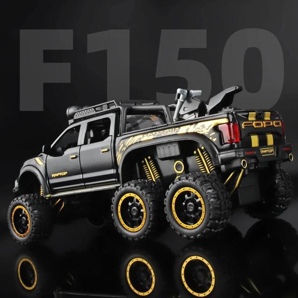 Imagem de Caminhão Pickup F-150 Raptor Diecast Azul 1:24 - Com Som e Luz - Para Crianças Acima de 3 Anos