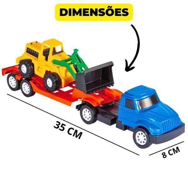 Imagem de Caminhão Prancha Bois Carreta Brinquedo Cegonha Moto Animais