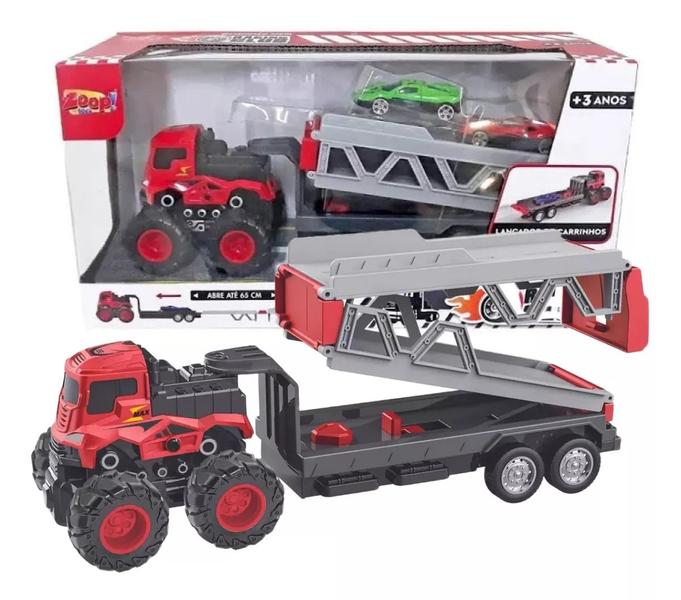Caminhão Racing Club Pista Carrinhos E Lançador - ZoopToys Imagem de Caminhão Racing Club Pista Carrinhos E Lançador - ZoopToys