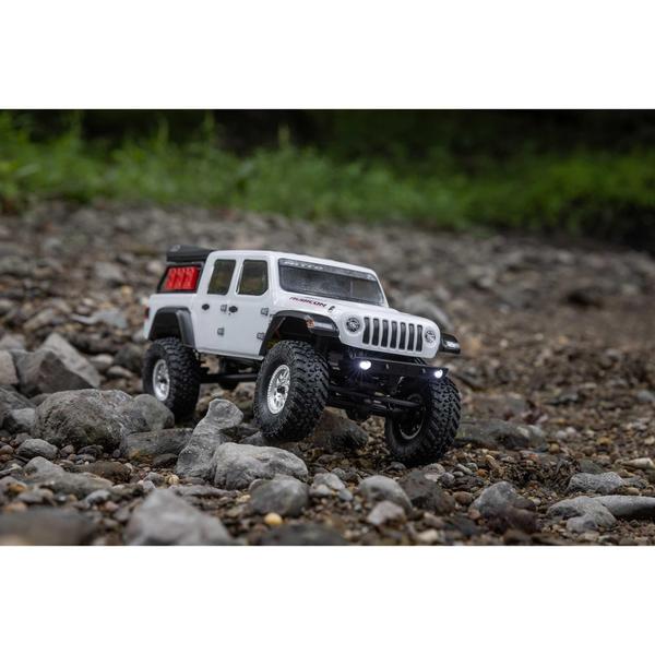 Imagem de Caminhão RC Axial SCX24 Jeep Gladiator 4WD Rock Crawler RTR Branco