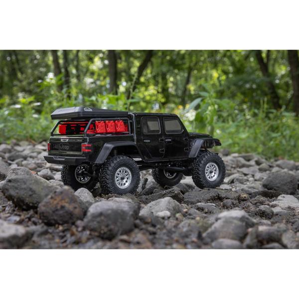 Imagem de Caminhão RC Axial SCX24 Jeep Gladiator 4WD Rock Crawler RTR Preto