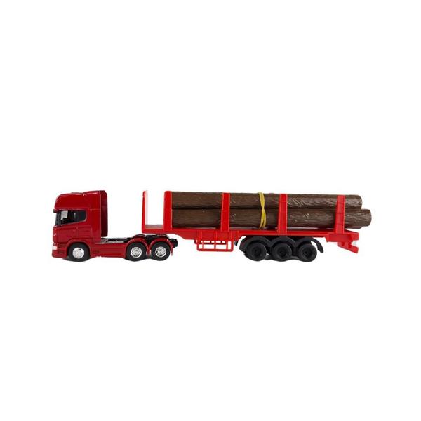 Imagem de Caminhão Scania Madeira 1:64 Welly Vermelho