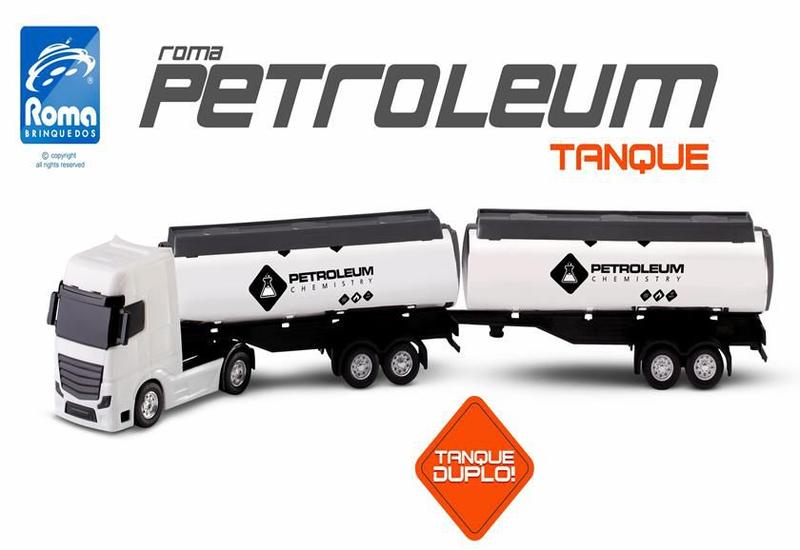 Imagem de Caminhão Tanque Duplo Petroleum - Roma Brinquedos