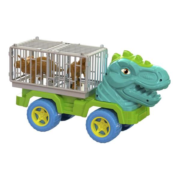 Imagem de Caminhão Truckssauro Mini Dinossauros Rex Infantil Gaiola 