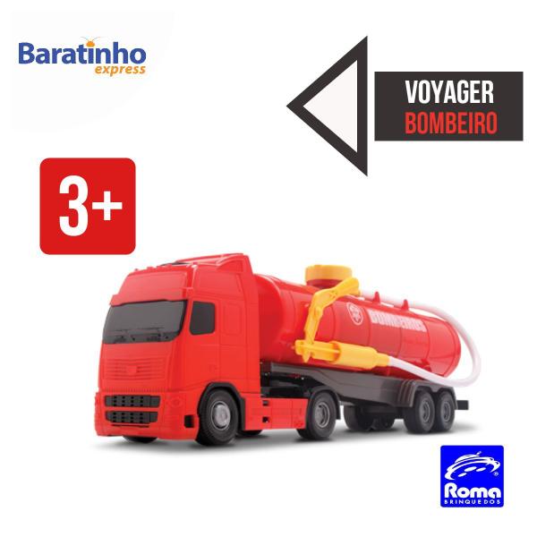 Imagem de Caminhão Voyager Bombeiro C/ Lança Água Roma Brinquedos