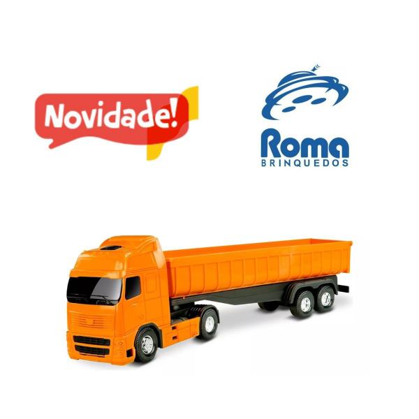 Imagem de Caminhão Voyager Caçamba Basculante 42cm - Roma Brinquedos