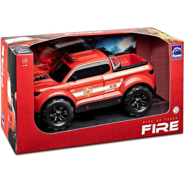 Imagem de Caminhonete Bombeiros de 39cm Pick-up Force Fire Roda Livre