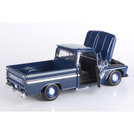 Imagem de Caminhonete Chevy Coleção Miniatura Antiga C10 1966 1/24 Metal