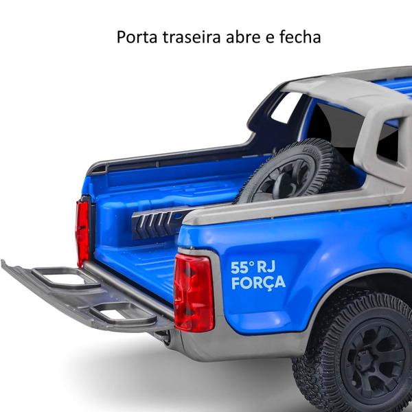 Imagem de Caminhonete da Polícia Azul Roda Livre Pick-up Realista PM Rio de Janeiro