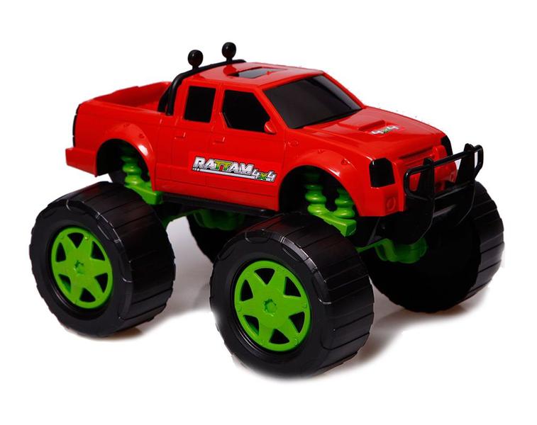 Imagem de Caminhonete Roda Livre - Rattam 4x4 - Off Road - Vermelho - Usual Brinquedos