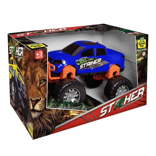 Imagem de Caminhonete Striker 4x4 Carrinho Rodas Grandes 0038 - Samba Toys