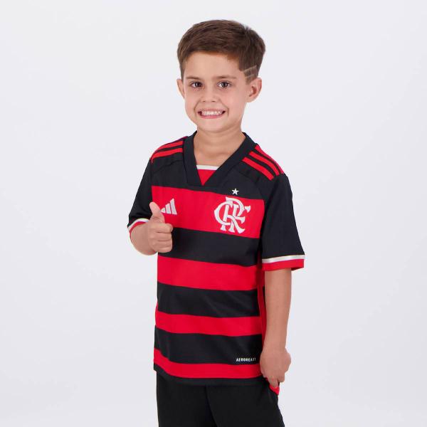 Camisa Adidas Flamengo I 2024 Juvenil Imagem de Camisa Adidas Flamengo I 2024 Juvenil