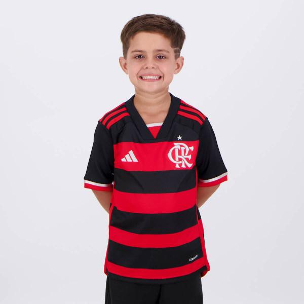 Camisa Adidas Flamengo I 2024 Juvenil Imagem de Camisa Adidas Flamengo I 2024 Juvenil
