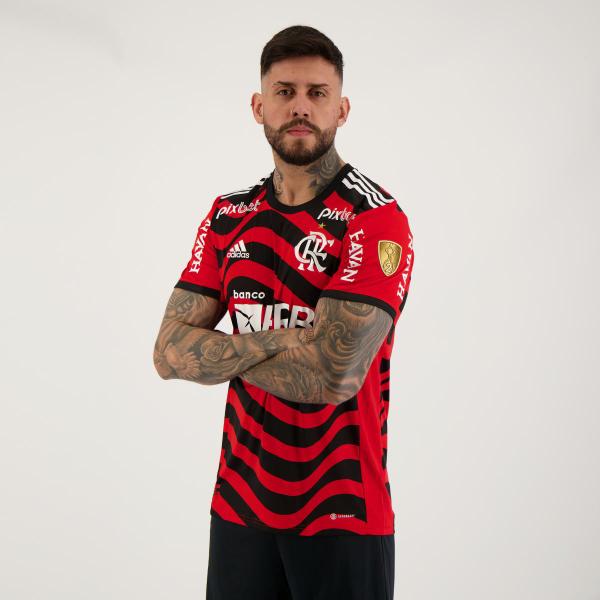 Imagem de Camisa Adidas Flamengo III 2022 Libertadores com Patrocínio