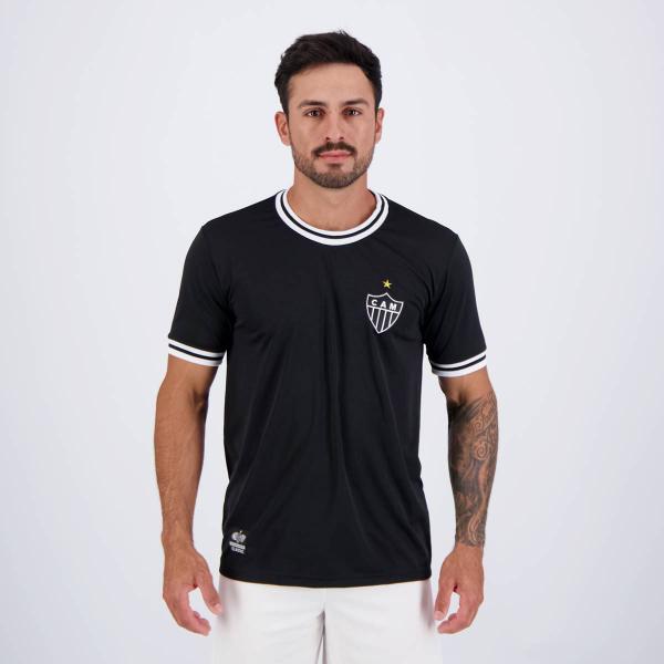 Imagem de Camisa Atlético Mineiro Jacquard Preta