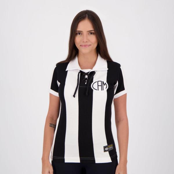 Imagem de Camisa Atlético Mineiro Retrô 1914 Cordinha Feminina