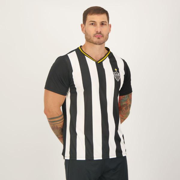 Camisa Atlético Mineiro Schoolers Preta e Branca - Braziline Imagem de Camisa Atlético Mineiro Schoolers Preta e Branca