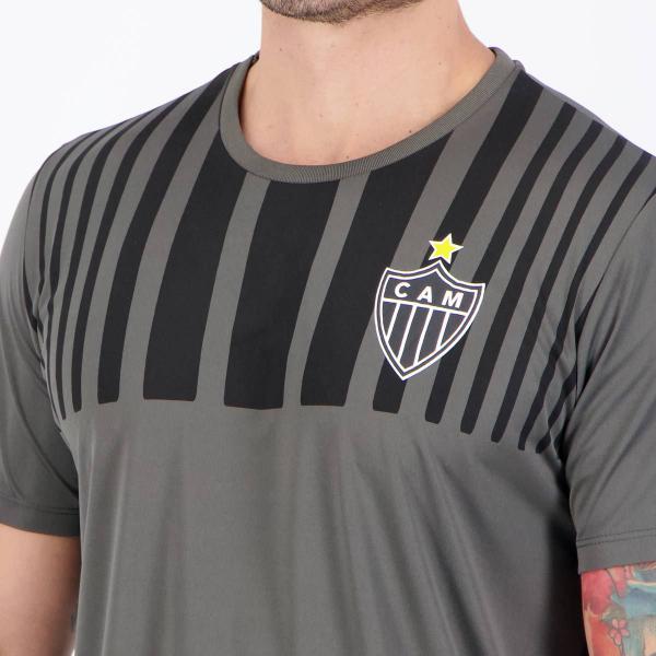 Imagem de Camisa Atlético Mineiro Soil Cinza e Preta