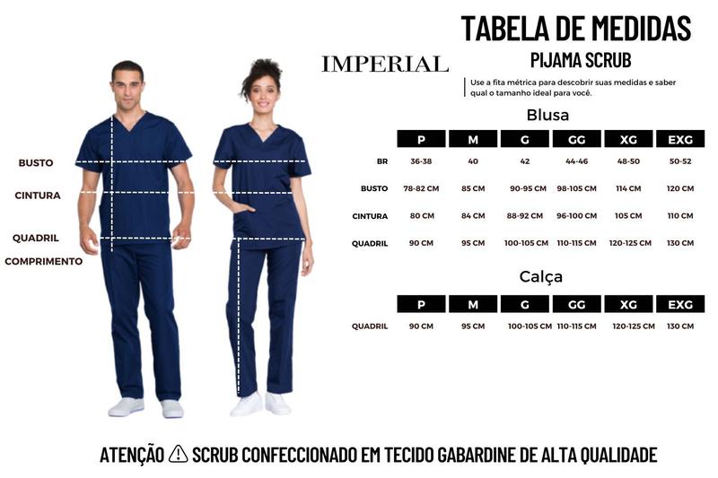 Imagem de Camisa Avental de Pijama Enfermagem Gabardine Sh - S 7