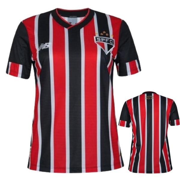 Imagem de Camisa Away São Paulo 2024 Torcedor Feminina   Vermelho+Branco