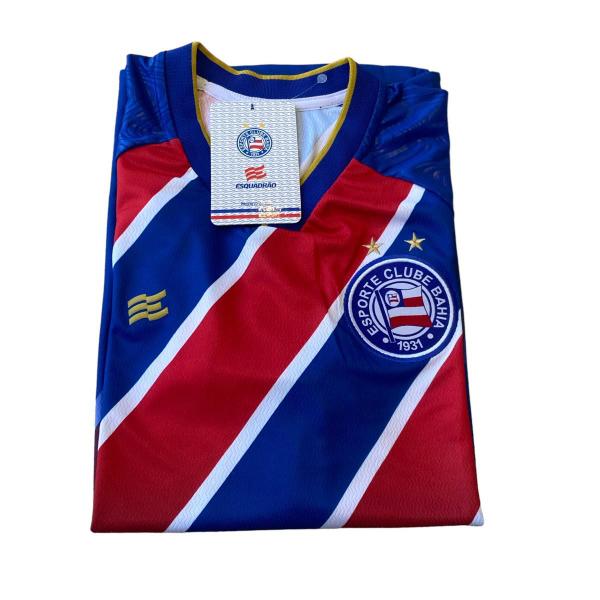 Imagem de Camisa Bahia Jogo 2 2024 Oficial Esquadrão Volt Tricolor