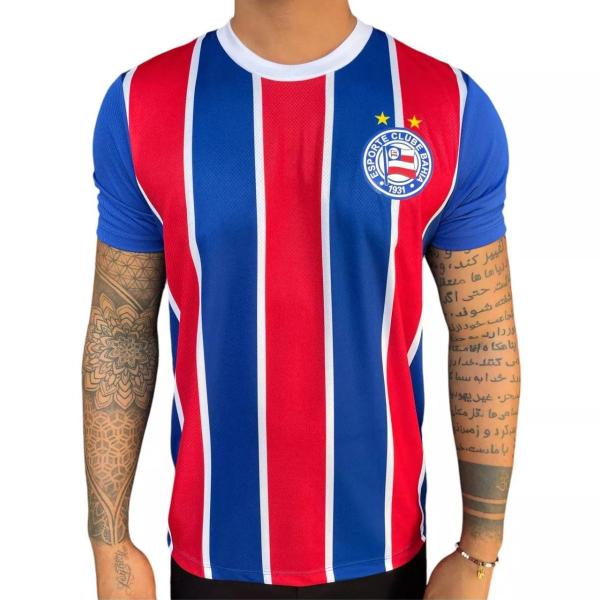 Imagem de Camisa Bahia Oficial Esquadrão T-shirt Torcedor Tricolor