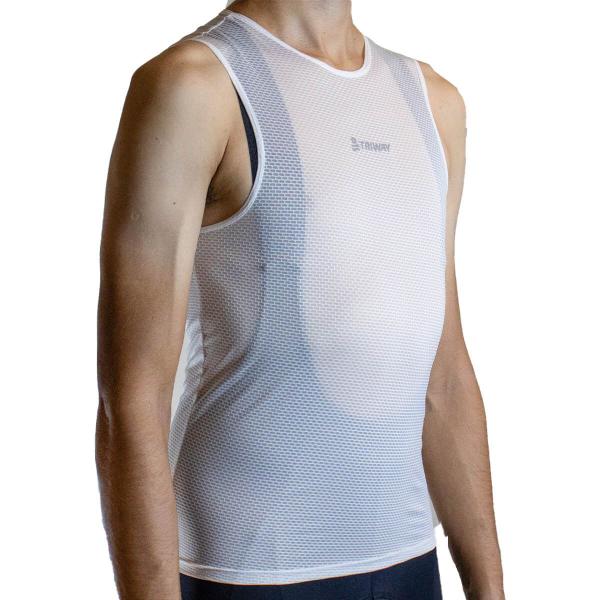 Imagem de Camisa Base Layer Segunda Pele Triway Sports Branca Unissex