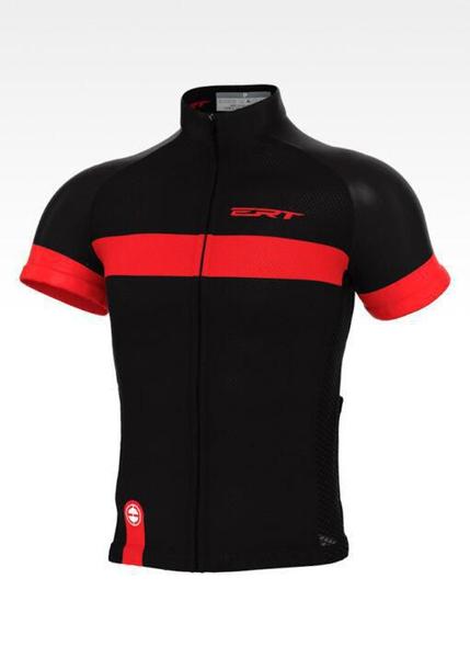 Camisa Blusa Ciclismo Bike Ert (Classic) Stripe Black & Red Imagem de Camisa Blusa Ciclismo Bike Ert (Classic) Stripe Black & Red