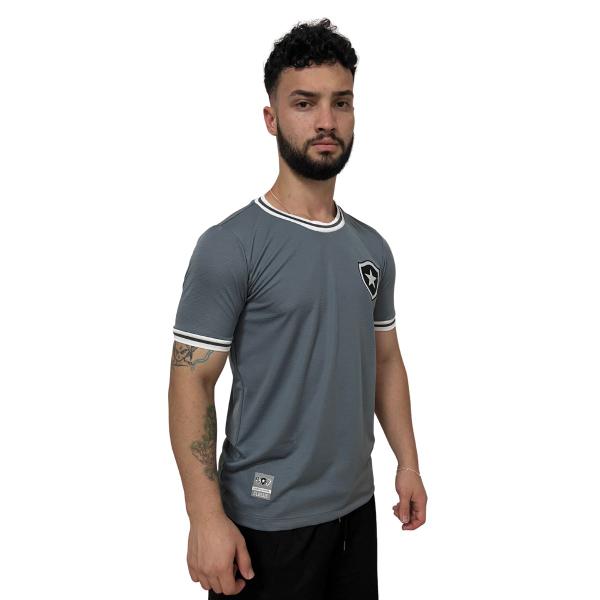 Imagem de Camisa Botafogo Jacquard Cinza - Masculino