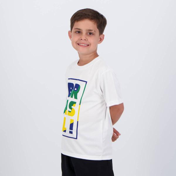 Imagem de Camisa Brasil Harpia Infantil Branca