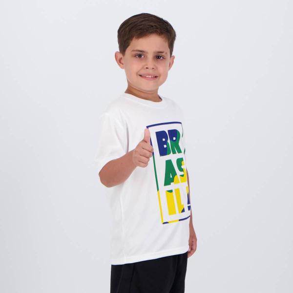 Imagem de Camisa Brasil Harpia Infantil Branca