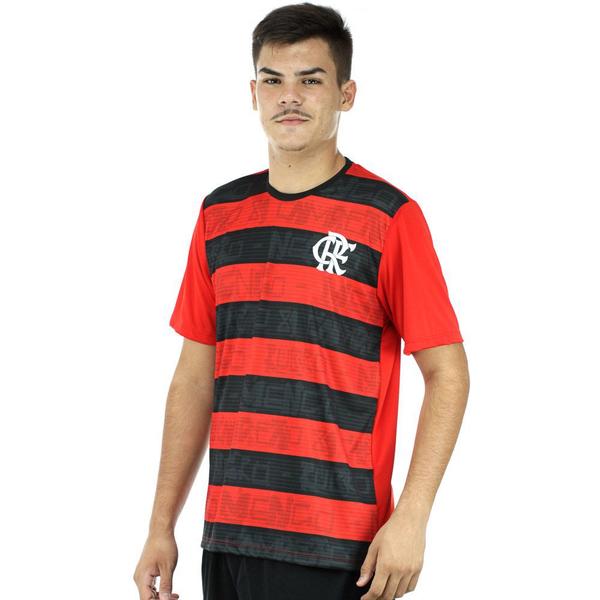 Imagem de Camisa Braziline Flamengo Shout Vermelha e Preta - Masculina