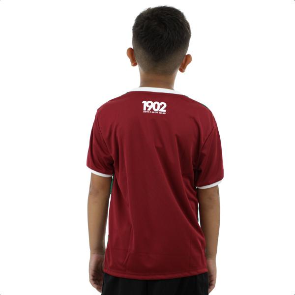 Imagem de Camisa Braziline Fluminense Epoch Vermelho e Verde - Infantil