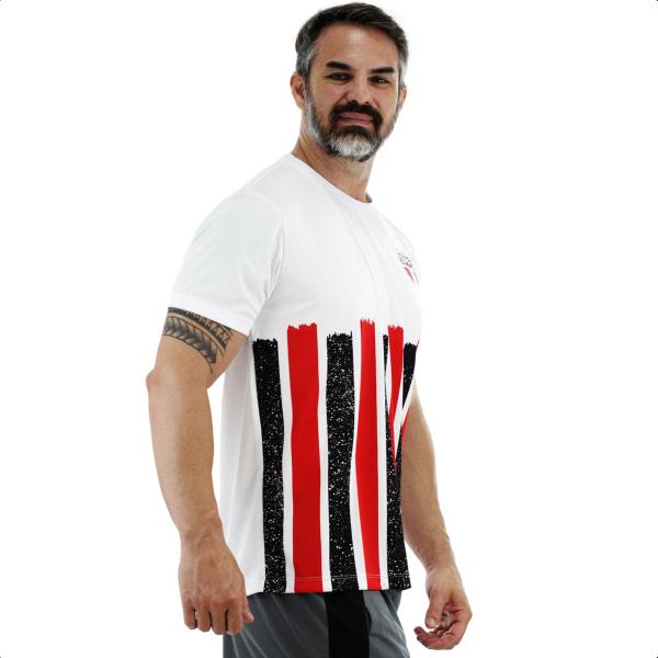 Imagem de Camisa Braziline São Paulo Bursary Branco Vermelho e Preto - Masculino