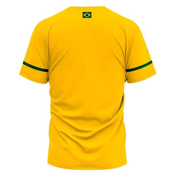 Imagem de Camisa Braziline Vasco da Gama Brasil Manicoré Infantil Amarelo Verde