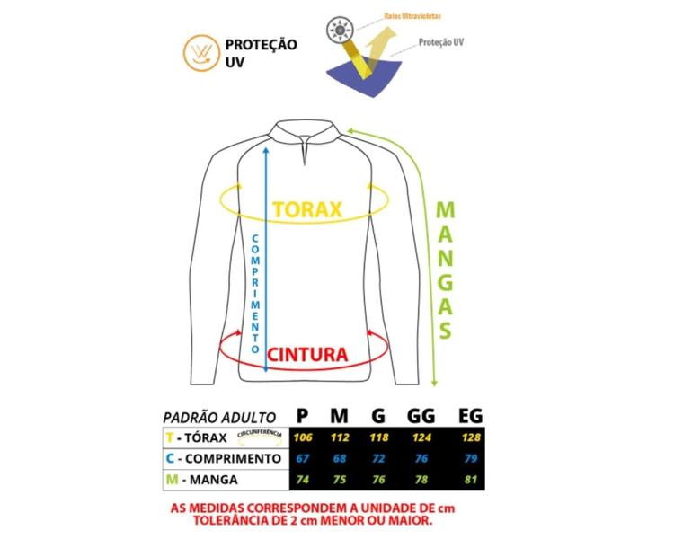 Imagem de Camisa Camiseta Blusa de Pesca e Caça Camuflada Kit com 4 peças com Proteção Solar UV50