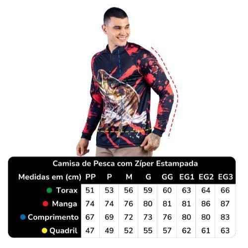 Imagem de Camisa Camiseta Blusa De Pesca Proteção Uv50 Dourado