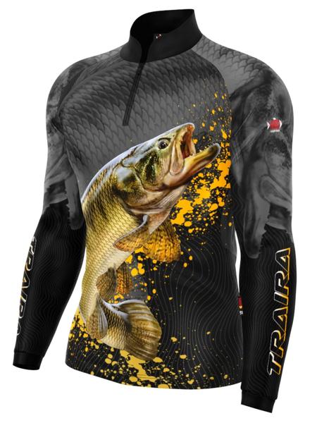 Imagem de Camisa Camiseta Blusa Pesca Com Proteção Uv50 Peixe Pescaria 2TODAS