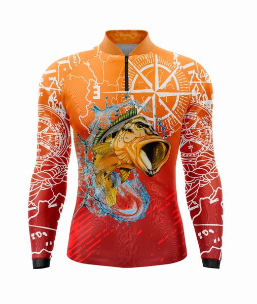 Imagem de Camisa Camiseta de pesca proteção UV50+ SK26