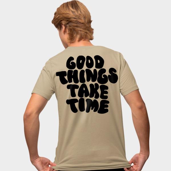 Imagem de Camisa Camiseta Genuine Grit Masculina Estampada Algodão 30.1 Good Things Take Time