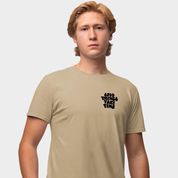 Imagem de Camisa Camiseta Genuine Grit Masculina Estampada Algodão 30.1 Good Things Take Time