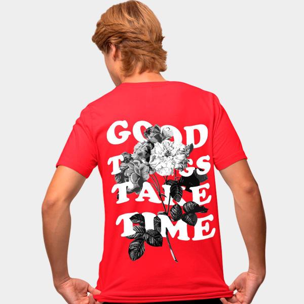 Imagem de Camisa Camiseta Genuine Grit Masculina Estampada Algodão 30.1 Good Things Take Time