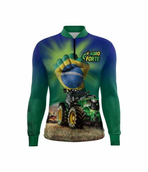 Imagem de Camisa Camiseta Masculina Agro Ml Proteção Uv50 Agro Forte