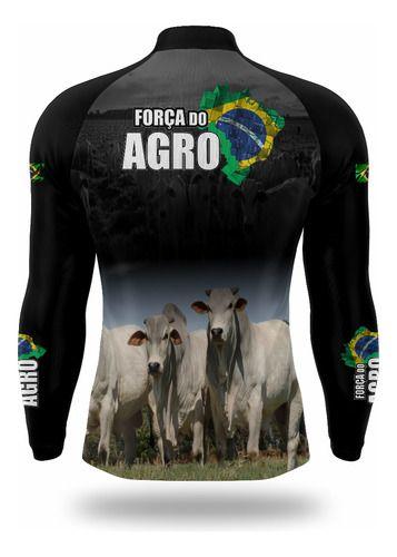 Imagem de Camisa Camisetas Blusa Do Agro Com Proteção Uv50+ Força Agro