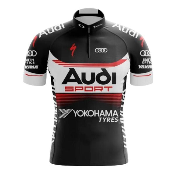 Imagem de Camisa Ciclismo Audi Dry Fit Roupa Mtb Manga Curta Bike Mtb