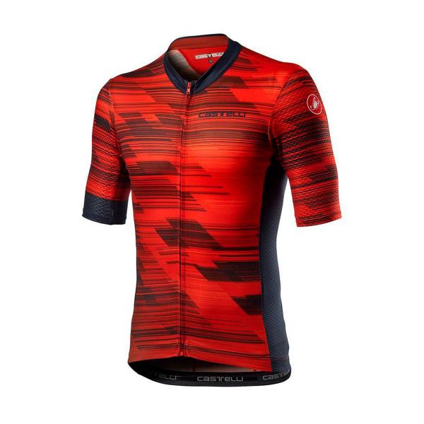 Camisa Ciclismo Castelli Rapido Vermelho e Azul Masculino Imagem de Camisa Ciclismo Castelli Rapido Vermelho e Azul Masculino