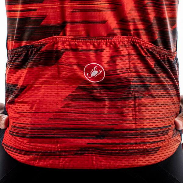 Camisa Ciclismo Castelli Rapido Vermelho e Azul Masculino Imagem de Camisa Ciclismo Castelli Rapido Vermelho e Azul Masculino