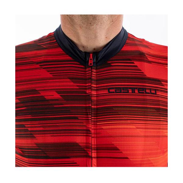 Camisa Ciclismo Castelli Rapido Vermelho e Azul Masculino Imagem de Camisa Ciclismo Castelli Rapido Vermelho e Azul Masculino